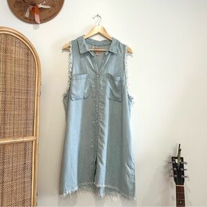Show Me Your MuMu Light Blue Denim Mini Dress